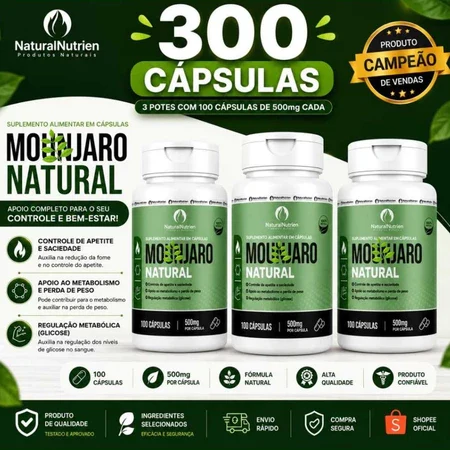3 frascos Mounjaro Natural